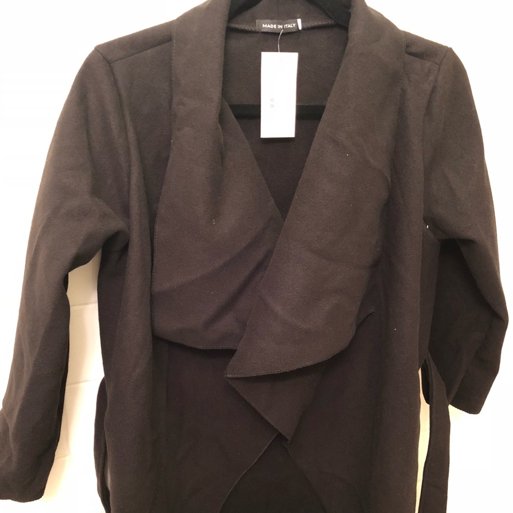 Black shawl coat